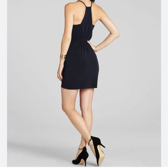 NEW BCBGENERATION drape pockets little black dress small - Picture 3 of 9